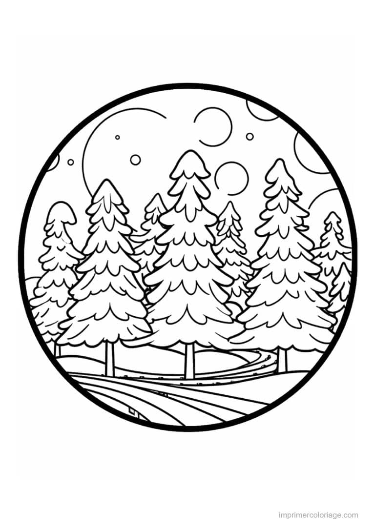 coloriage sapin de noel 17 - dessin gratuit &agrave; imprimer