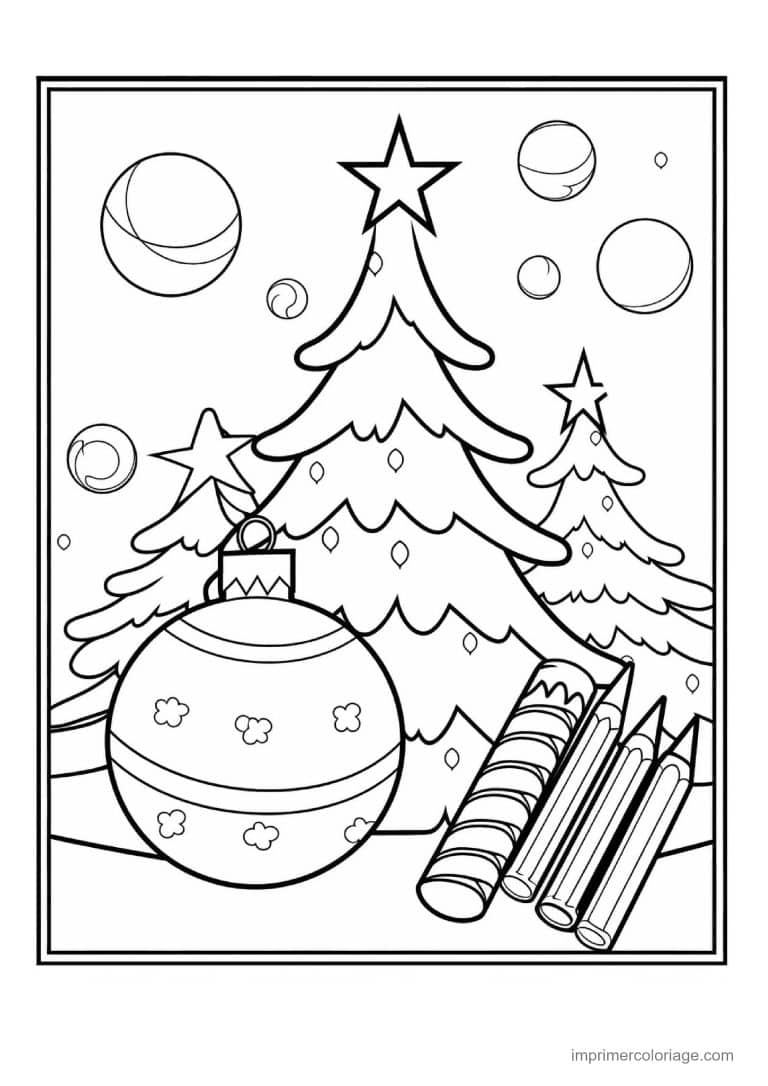coloriage sapin de noel 21 - dessin gratuit &agrave; imprimer