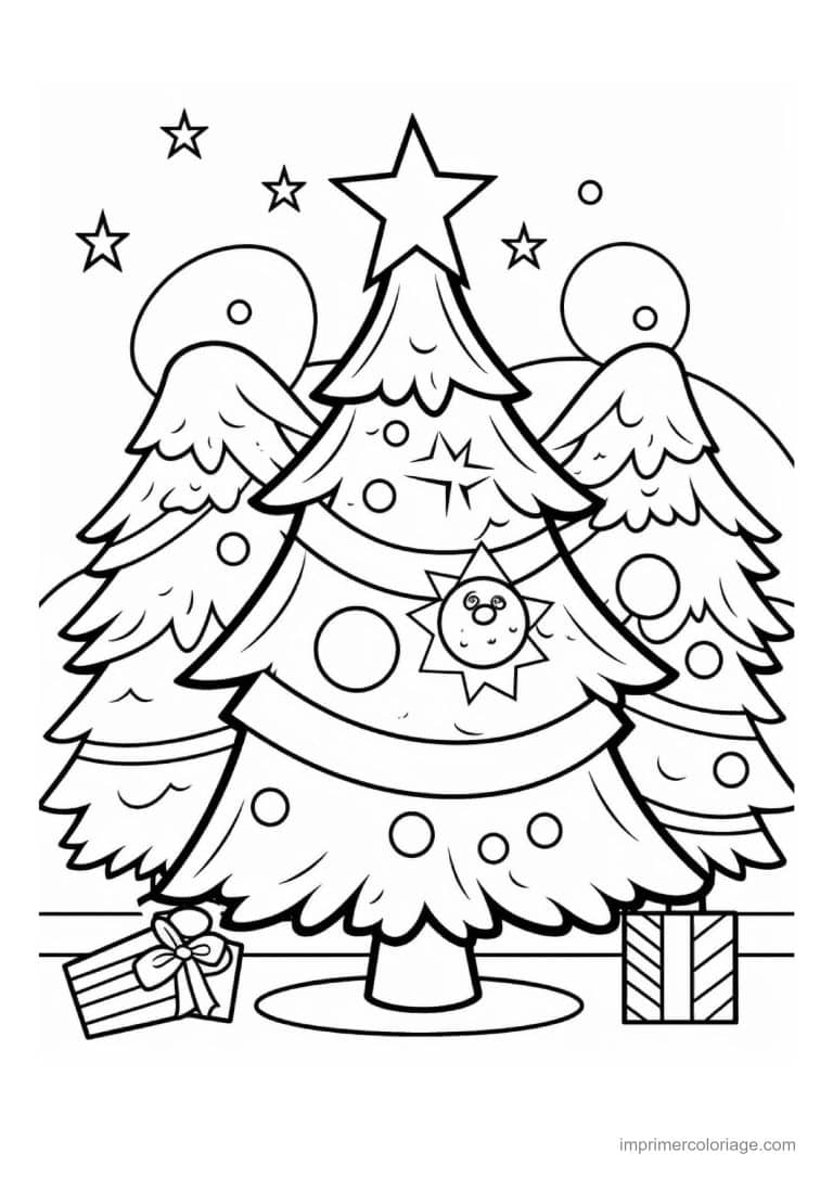 coloriage sapin de noel 37 - dessin gratuit &agrave; imprimer