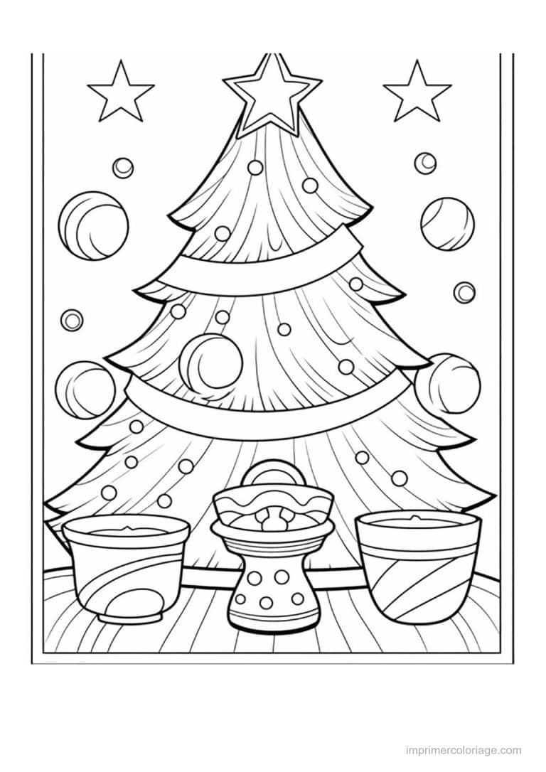 coloriage sapin de noel 45 - dessin gratuit &agrave; imprimer