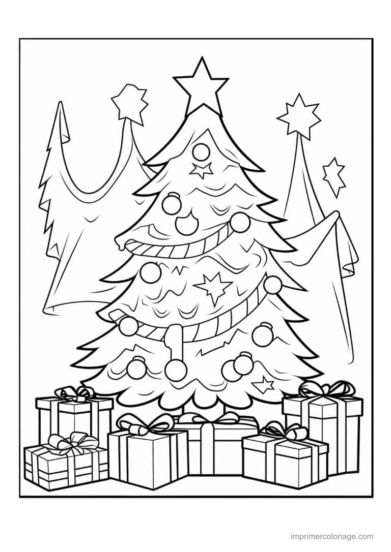 coloriage sapin de noel 49 - dessin gratuit &agrave; imprimer
