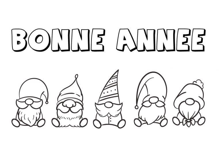 bonne annee1 - dessin gratuit &agrave; imprimer