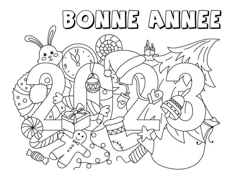 bonne annee17 - dessin gratuit &agrave; imprimer