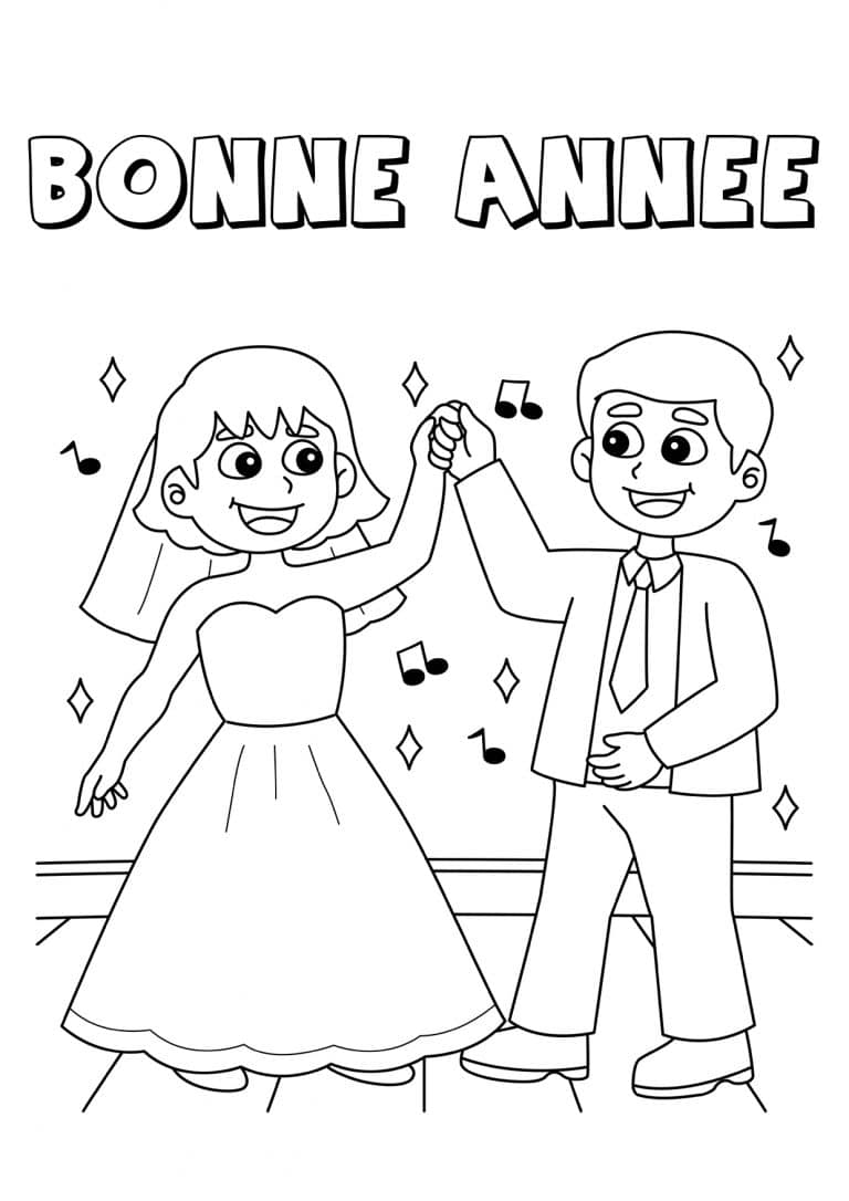 bonne annee6 - dessin gratuit &agrave; imprimer