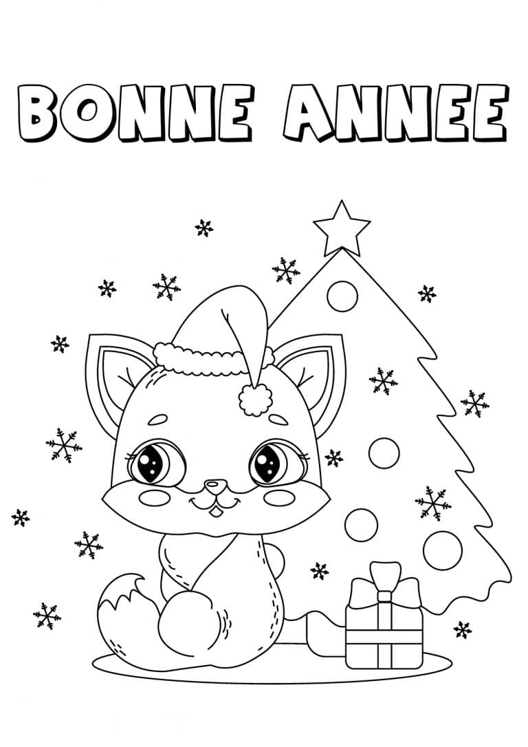 bonne annee7 - dessin gratuit &agrave; imprimer