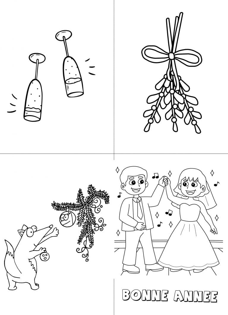 carte bonne annee11 à imprimer carte bonne annee11 - dessin gratuit à imprimer