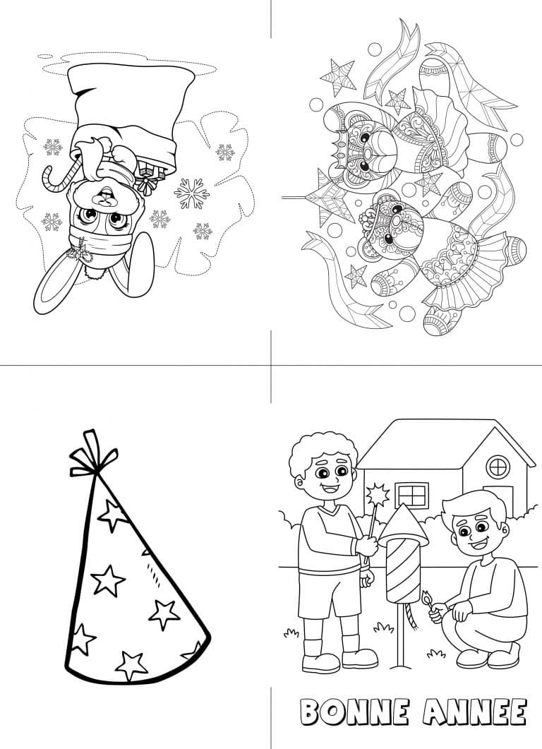 carte bonne annee8 à imprimer carte bonne annee8 - dessin gratuit à imprimer