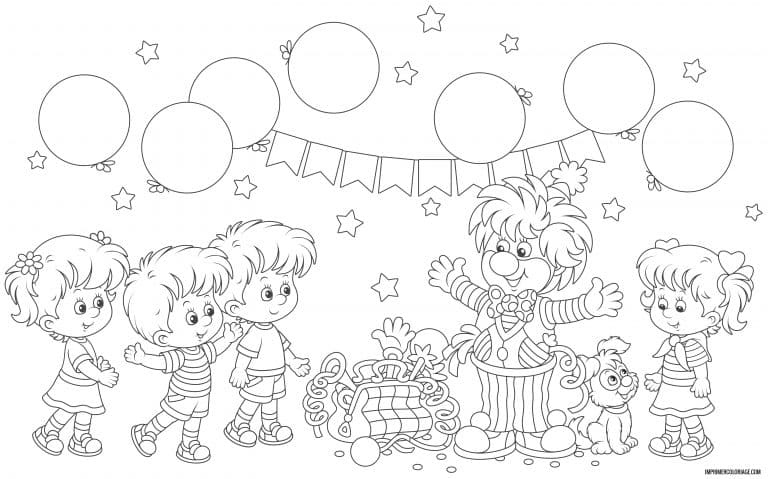 coloriage carnaval 1 - dessin gratuit &agrave; imprimer