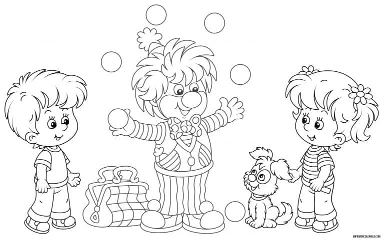 coloriage carnaval 2 - dessin gratuit &agrave; imprimer