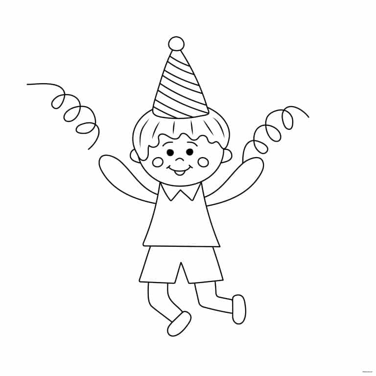 coloriage carnaval 6 - dessin gratuit &agrave; imprimer