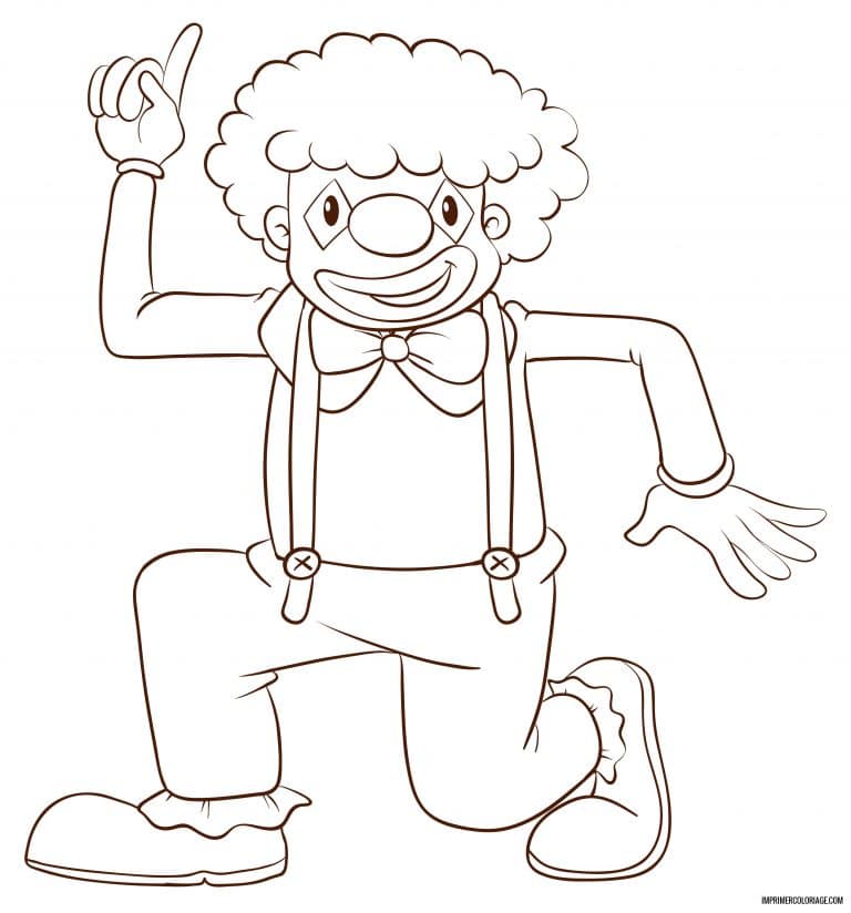 coloriage clown 1 à imprimer coloriage clown 1 - dessin gratuit à imprimer