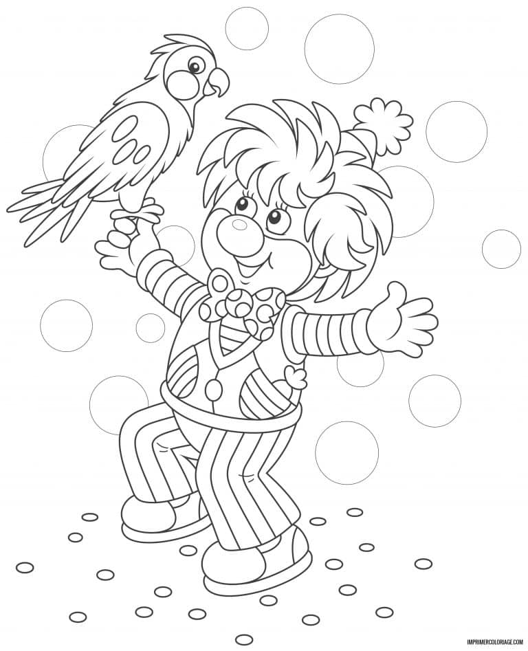 coloriage clown 10 à imprimer coloriage clown 10 - dessin gratuit à imprimer