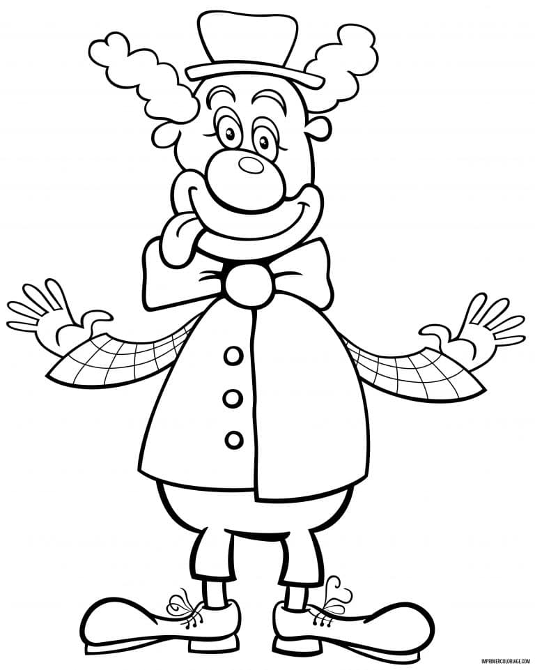 coloriage clown 12 à imprimer coloriage clown 12 - dessin gratuit à imprimer
