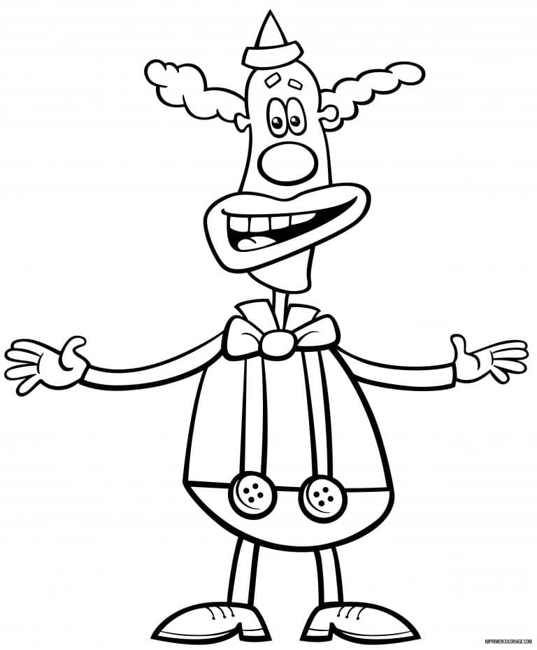 coloriage clown 14 à imprimer coloriage clown 14 - dessin gratuit à imprimer