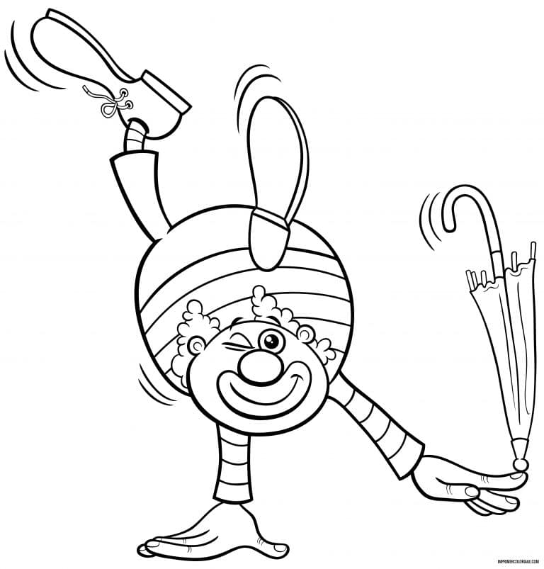coloriage clown 15 à imprimer coloriage clown 15 - dessin gratuit à imprimer