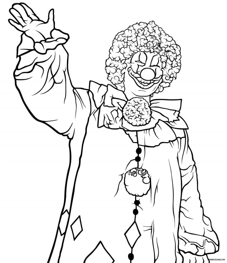 coloriage clown 16 à imprimer coloriage clown 16 - dessin gratuit à imprimer
