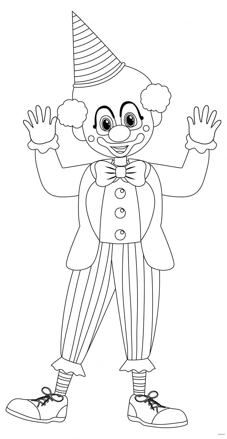 coloriage clown 18 à imprimer coloriage clown 18 - dessin gratuit à imprimer