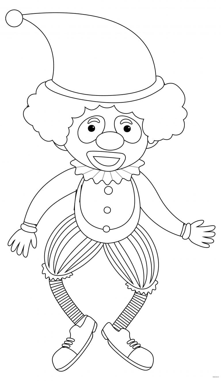 coloriage clown 19 à imprimer coloriage clown 19 - dessin gratuit à imprimer
