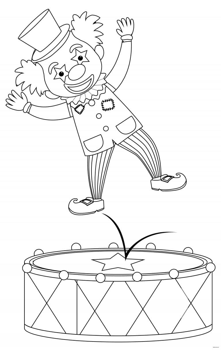 coloriage clown 2 à imprimer coloriage clown 2 - dessin gratuit à imprimer