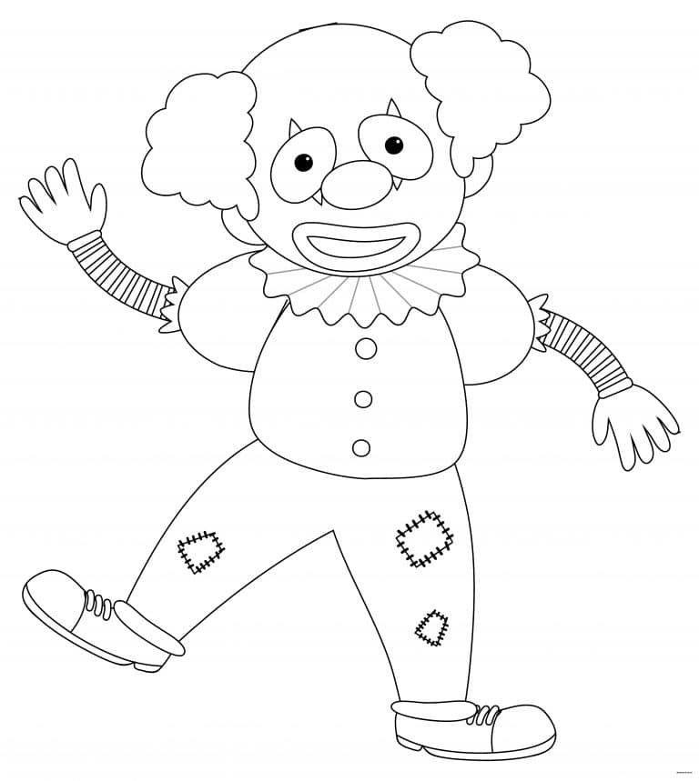 coloriage clown 4 à imprimer coloriage clown 4 - dessin gratuit à imprimer