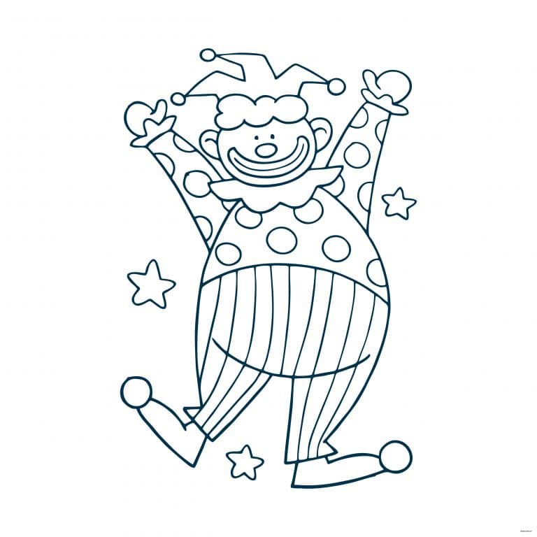 coloriage clown 6 à imprimer coloriage clown 6 - dessin gratuit à imprimer
