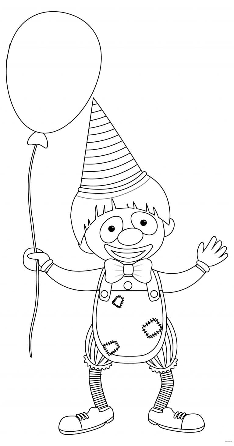 coloriage clown 7 à imprimer coloriage clown 7 - dessin gratuit à imprimer