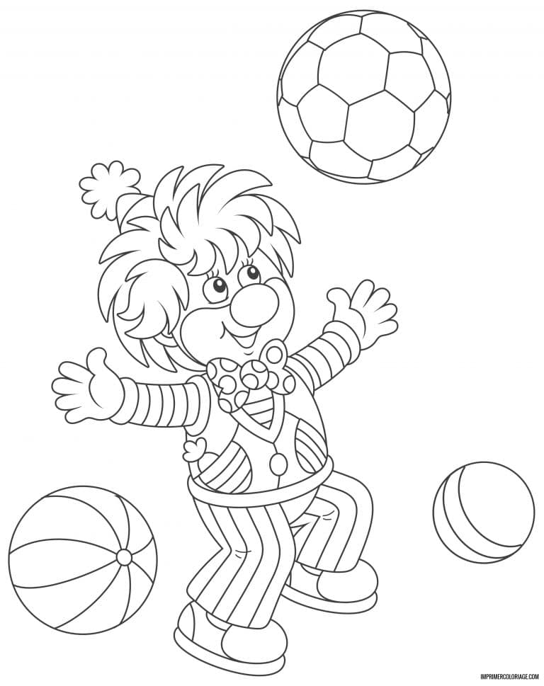 coloriage clown 9 à imprimer coloriage clown 9 - dessin gratuit à imprimer