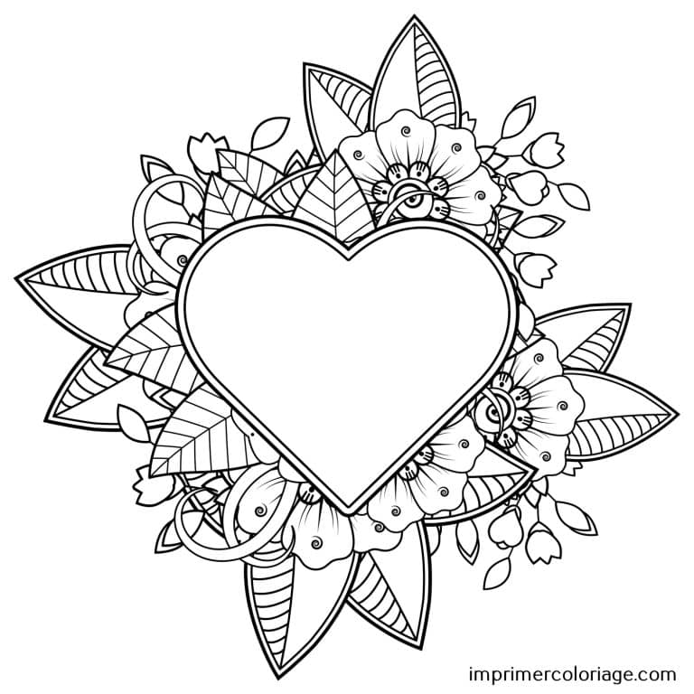 Coloriage Coeur Easy Coloriage Coeur | Coloriage St Valentin
