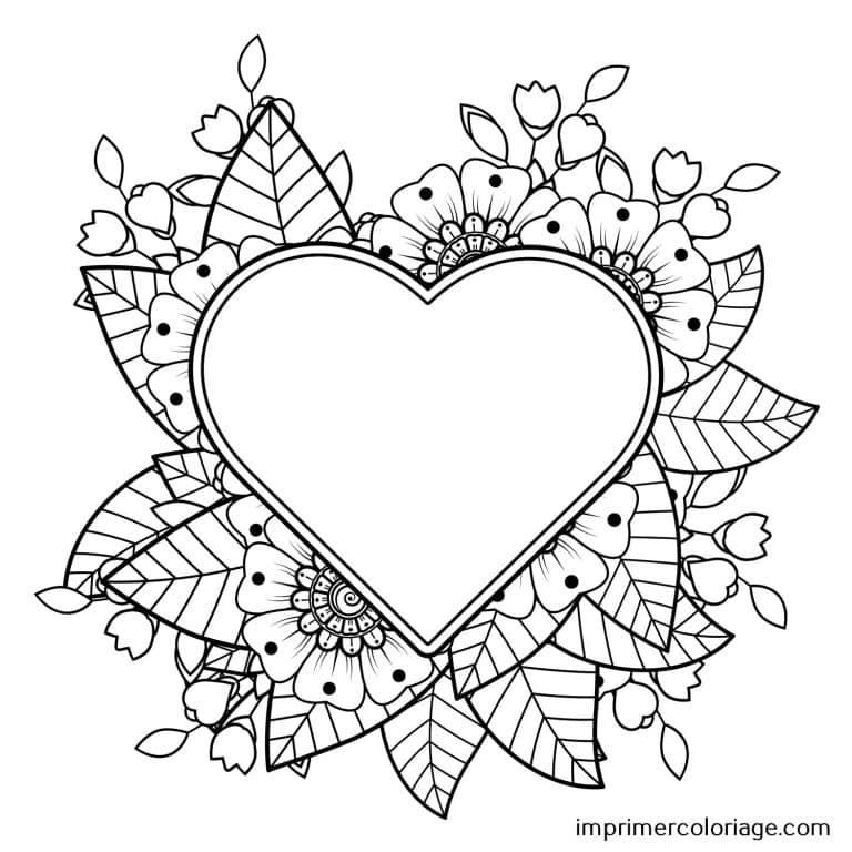Coloriage Coeur A imprimer Coloriage Coeur | Coloriage St Valentin