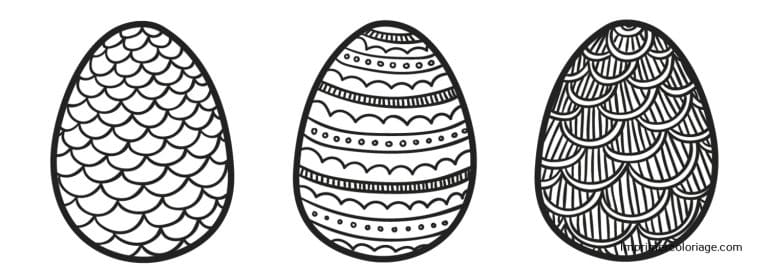 Coloriage Oeuf de P&acirc;ques &agrave; imprimer gratuitement mandala