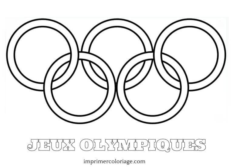 coloriage anneau olympique enfants coloriage anneau olympique enfants à imprimer
