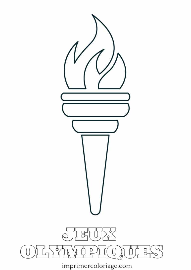 Coloriage flamme olympique style mandala Coloriage flamme olympique inspiré des mandalas pour détente
