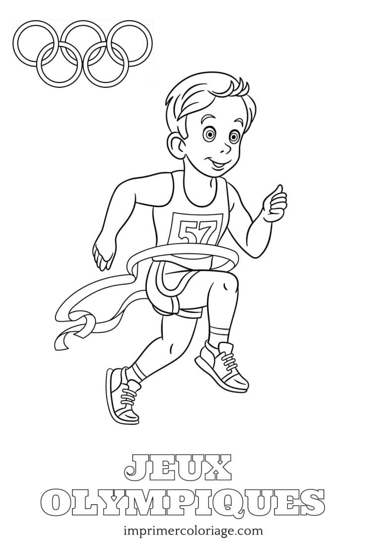 Coloriage sport olympique : marathon Coloriage sport olympique : marathon à imprimer