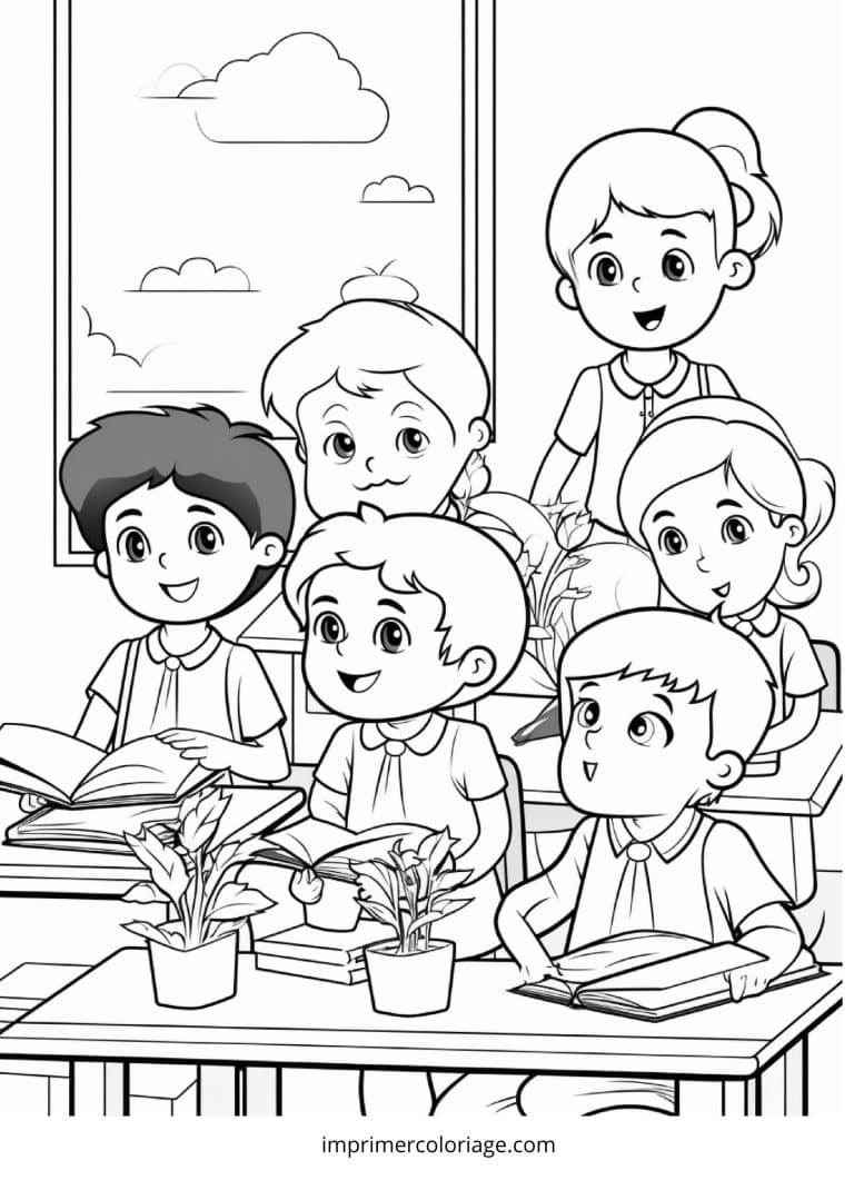 Coloriage cartable rentr&eacute;e scolaire | Dessin gratuit &agrave; imprimer
