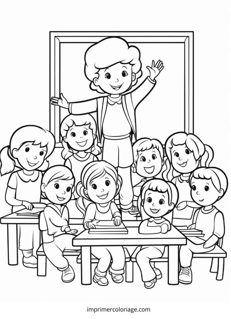 Coloriage rentr&eacute;e scolaire CP | Dessin gratuit &agrave; imprimer