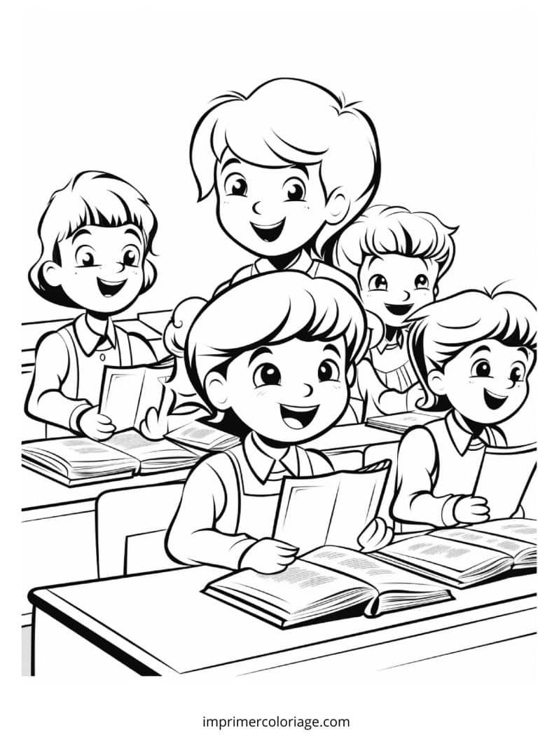 Coloriage rentr&eacute;e scolaire CP | Dessin gratuit &agrave; imprimer