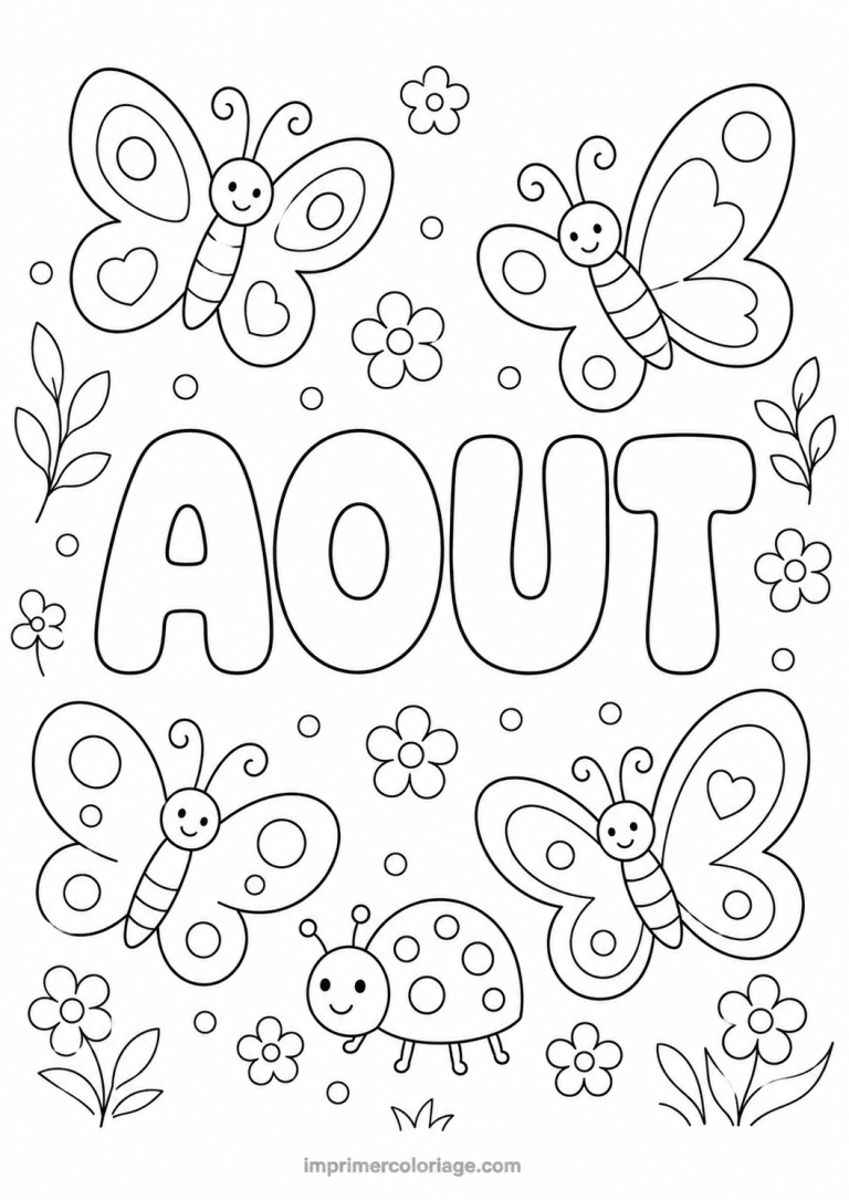 coloriage aout papillons - dessin gratuit &agrave; imprimer