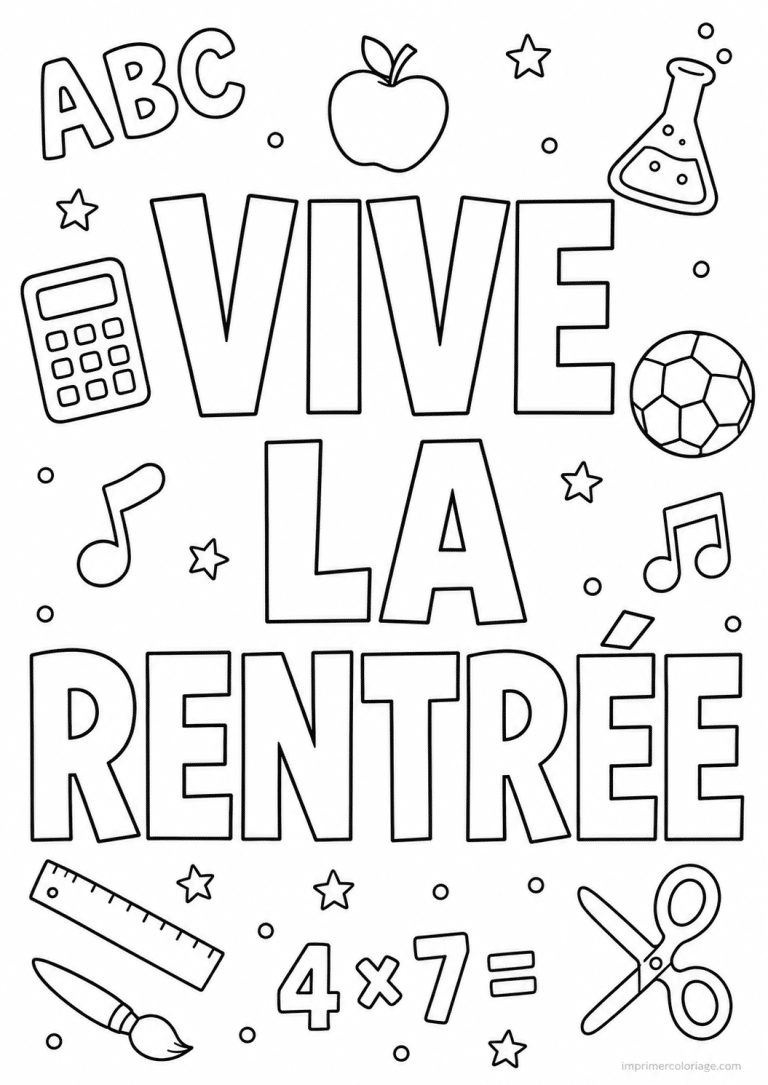 coloriage rentree ardoise doodle - dessin gratuit &agrave; imprimer
