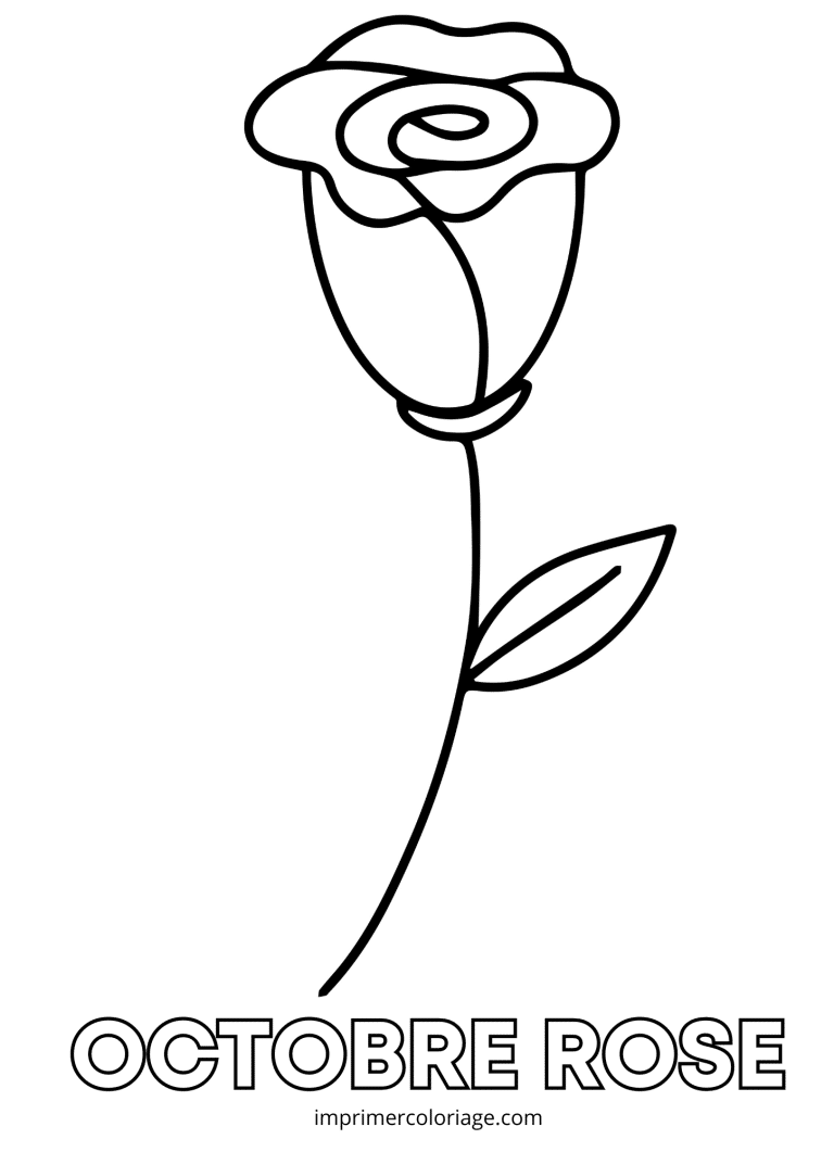 Coloriage octobre rose - dessin gratuit &agrave; imprimer