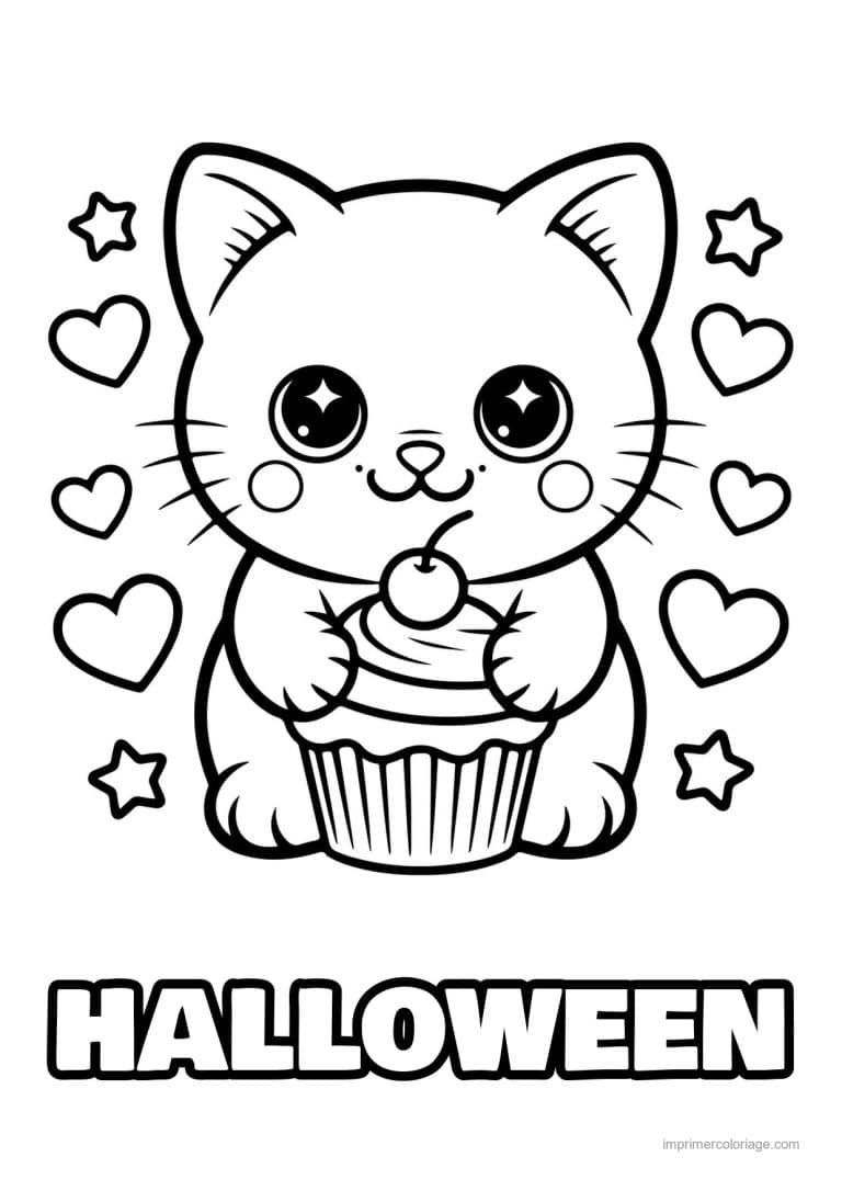 coloriage cute halloween 25 - dessin gratuit &agrave; imprimer