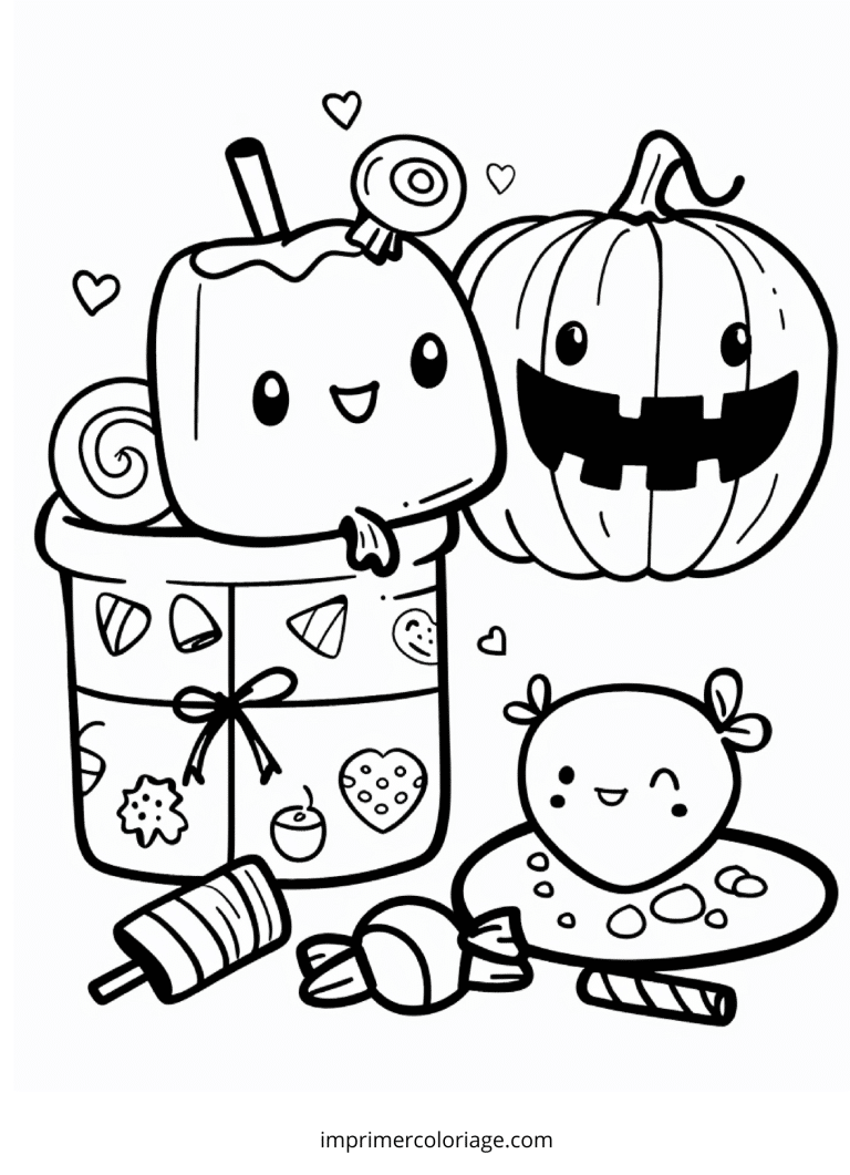 coloriage kawaii halloween (13) à imprimer coloriage kawaii halloween (13) - dessin gratuit à imprimer