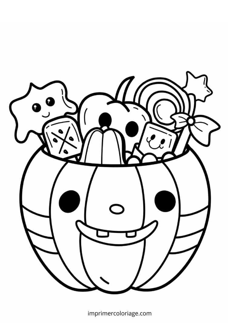 coloriage kawaii halloween (6) à imprimer coloriage kawaii halloween (6) - dessin gratuit à imprimer