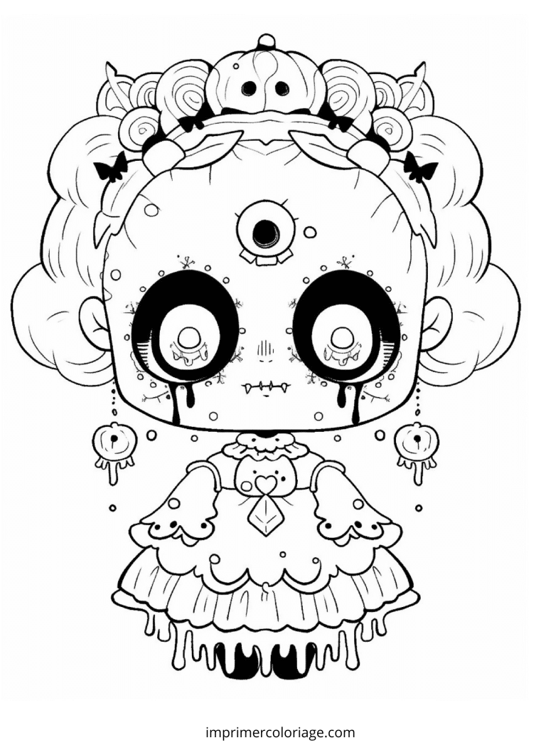 coloriage kawaii halloween à imprimer coloriage kawaii halloween - dessin gratuit à imprimer