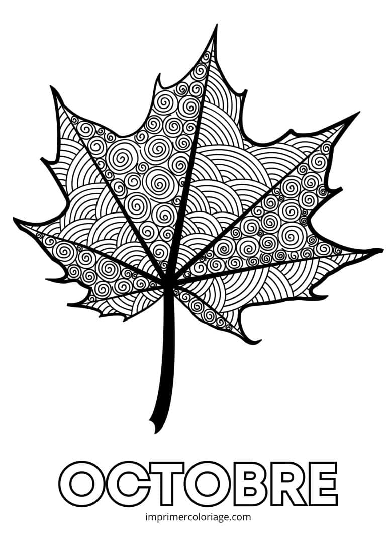 coloriage mandala octobre - dessin gratuit &agrave; imprimer