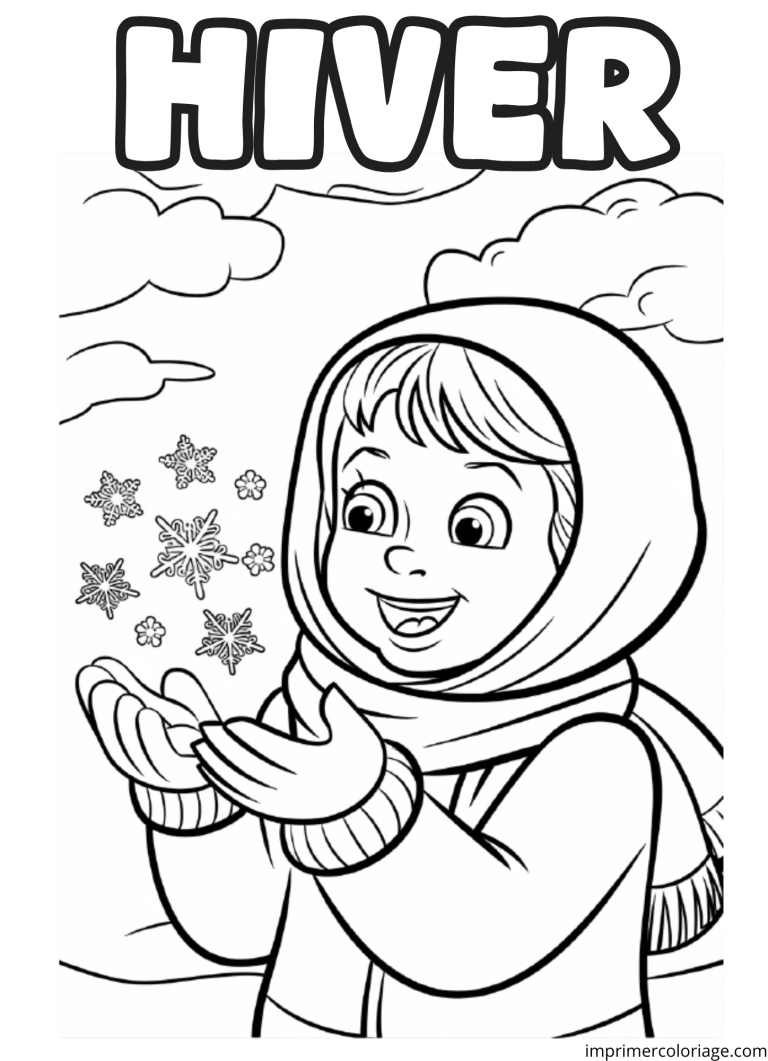 Coloriage flocon de neige - dessin gratuit &agrave; imprimer