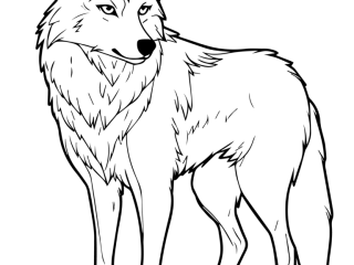 Coloriage loup forêt à imprimer Coloriage loup forêt - dessin gratuit à imprimer