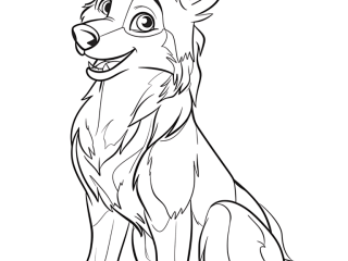 Coloriage loup portrait à imprimer Coloriage loup portrait - dessin gratuit à imprimer