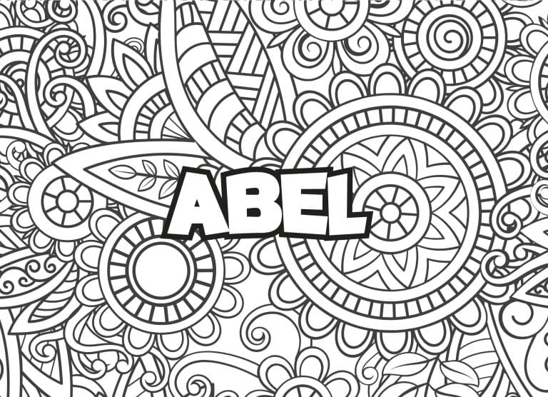 Prenom Abel Coloriage mandala - dessin gratuit &agrave; imprimer