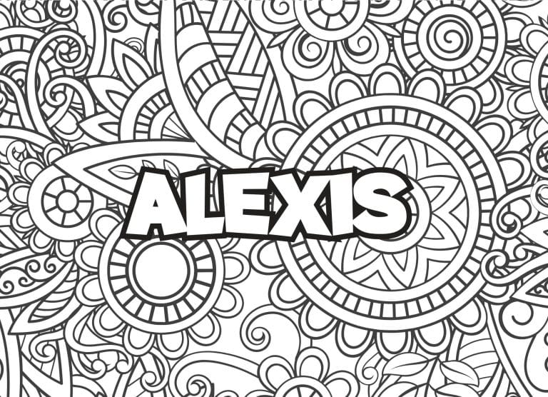 Prenom Alexis Coloriage mandala - dessin gratuit &agrave; imprimer