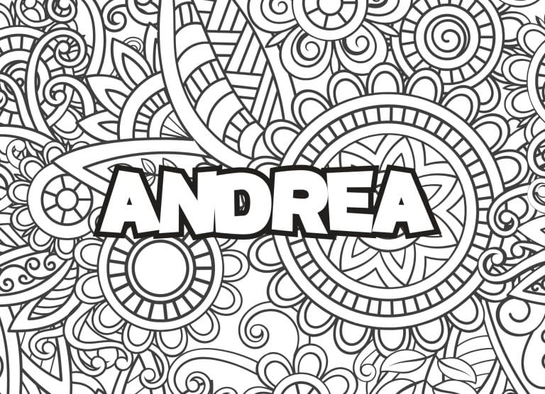 Prenom Andrea Coloriage mandala - dessin gratuit &agrave; imprimer